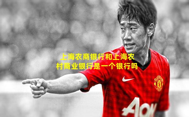 上海农商银行和上海农村商业银行是一个银行吗