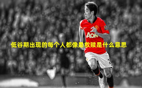 低谷期出现的每个人都像是救赎是什么意思