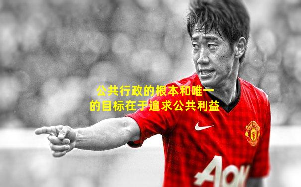 公共行政的根本和唯一的目标在于追求公共利益